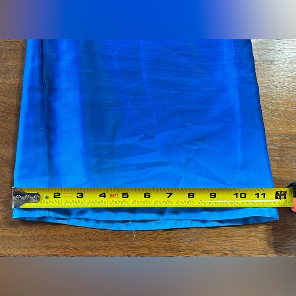 NWOT Urban Outfitters Jenna Printed Satin Pull-On Pants Medium Blue Multi - Picture 8 of 11